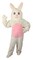The Costume Center 4 Piece White Easter Bunny Suit with Mascot Head – Adult Size Medium
